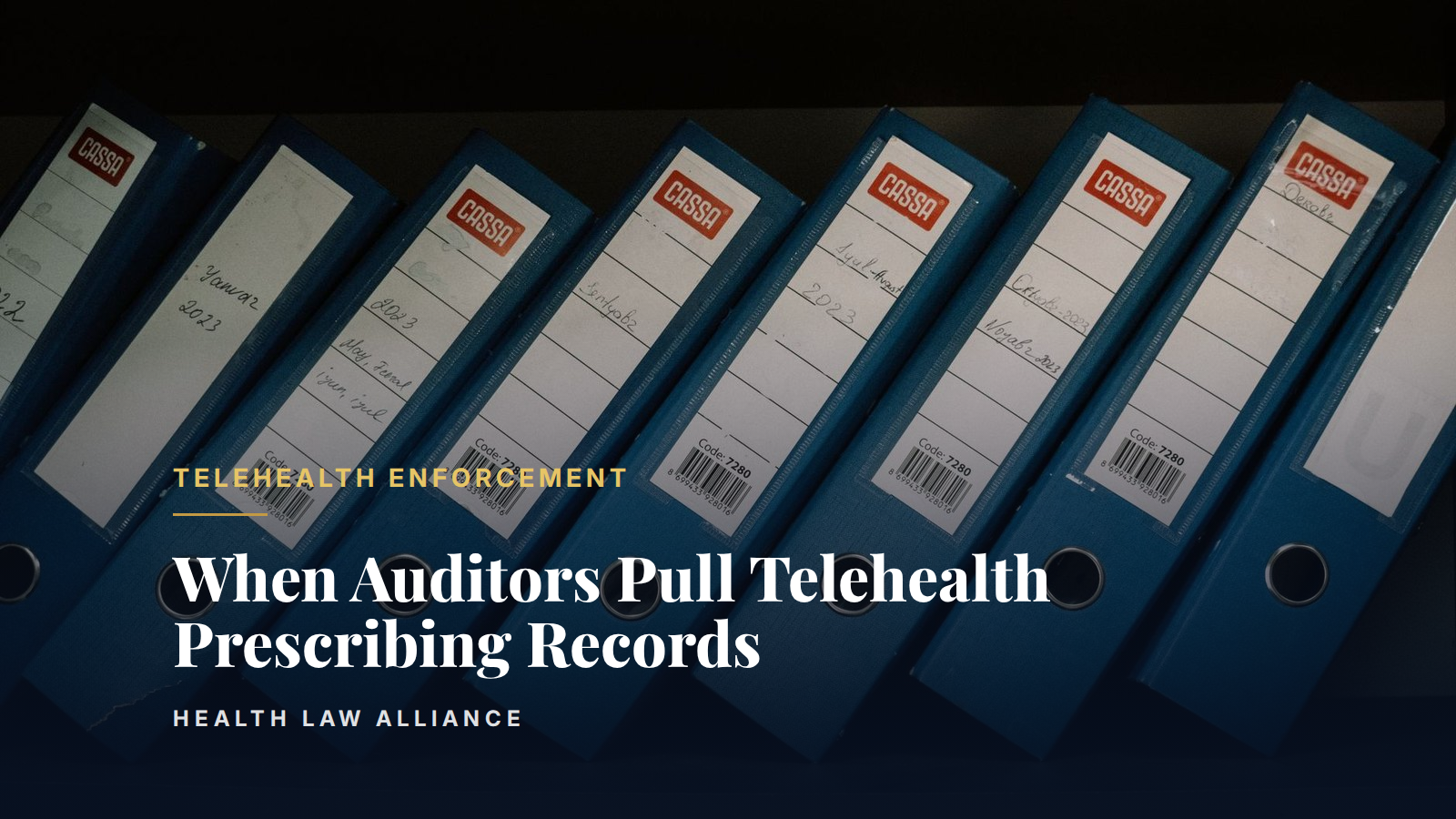 When Auditors Pull Telehealth Prescribing Records