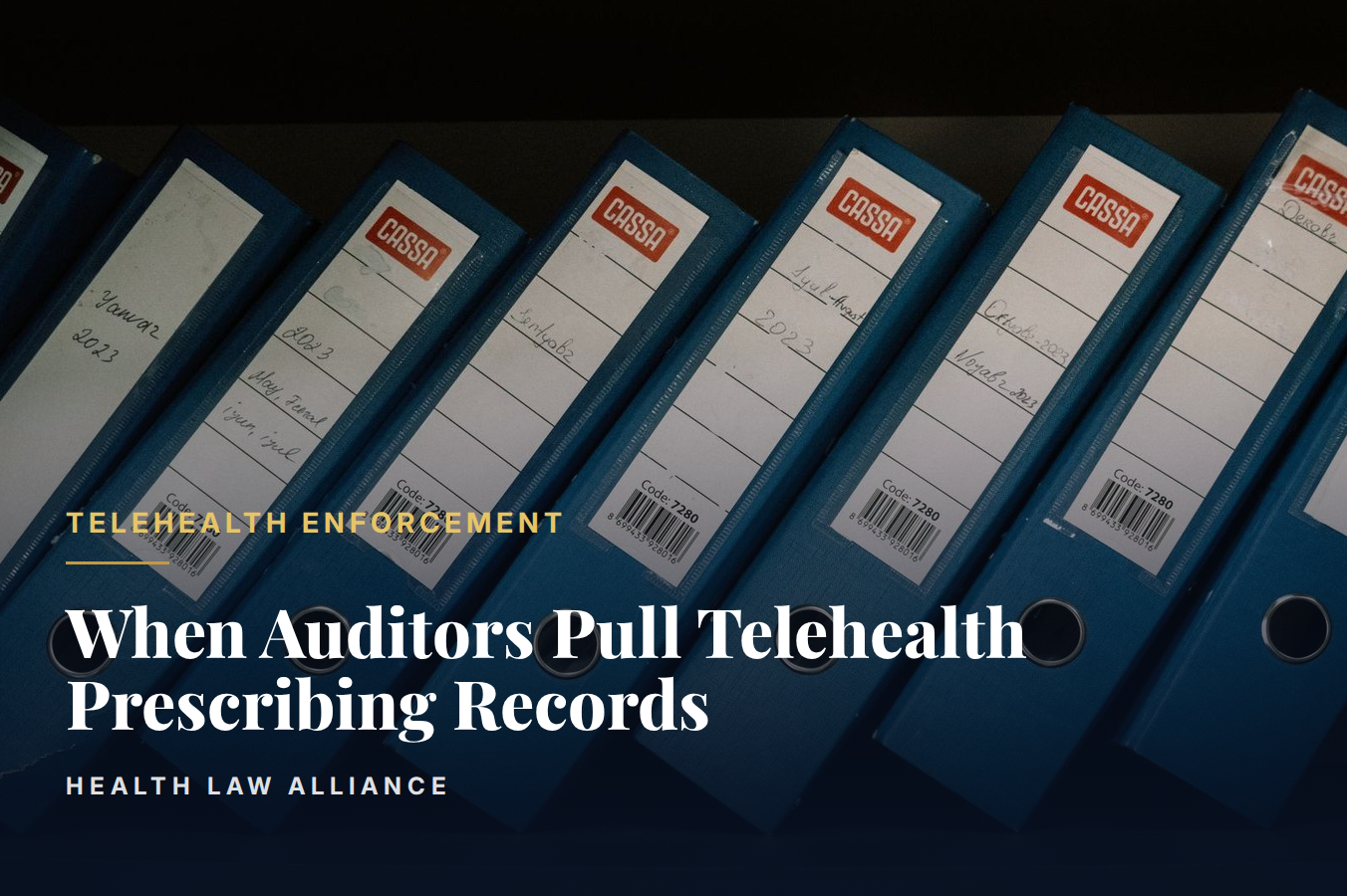 When Auditors Pull Telehealth Prescribing Records