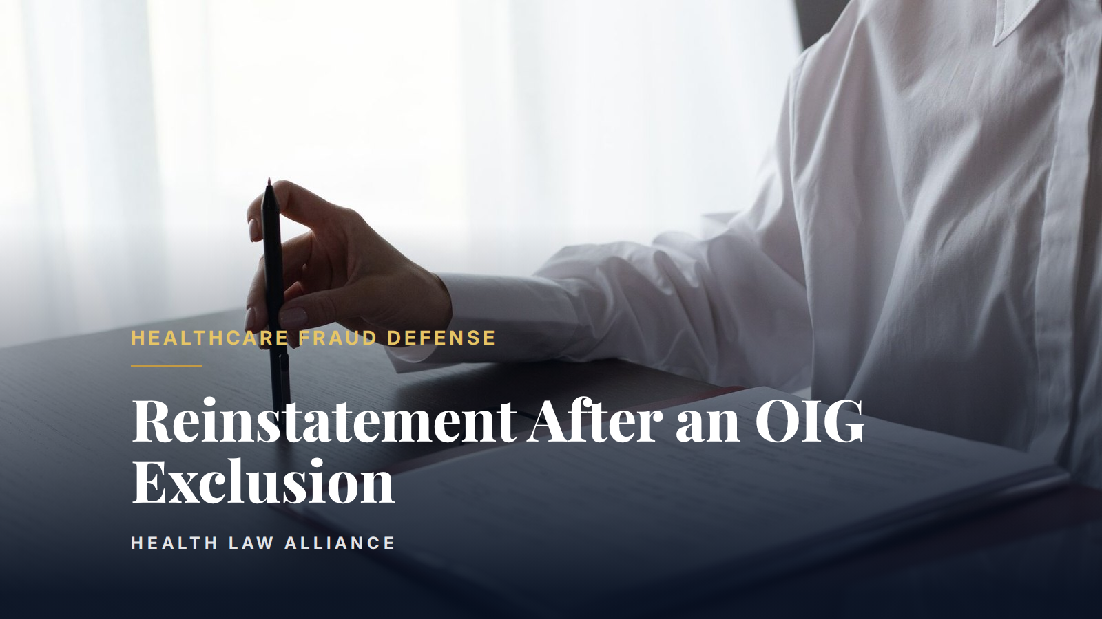 Reinstatement After an OIG Exclusion