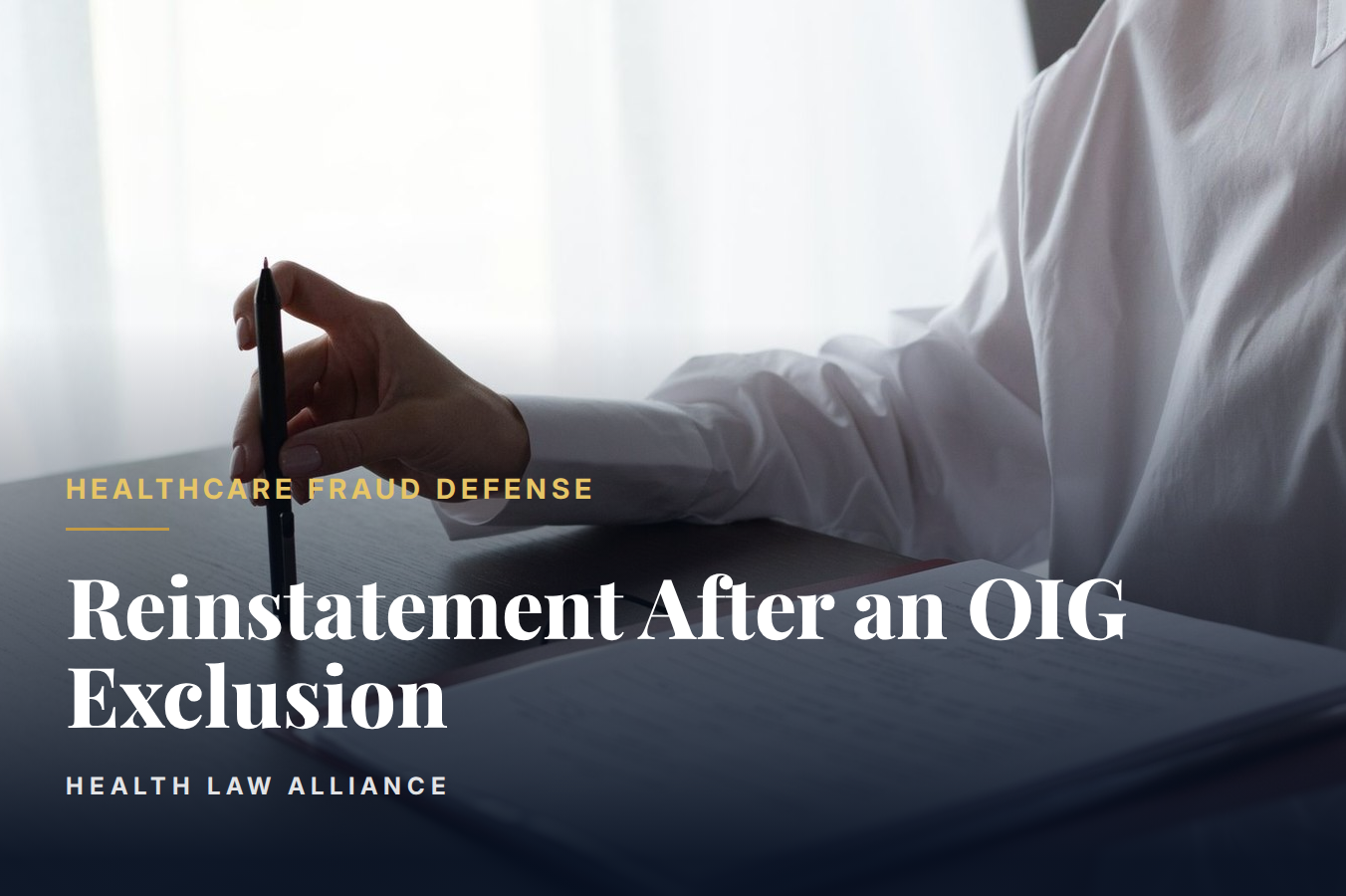 Reinstatement After an OIG Exclusion