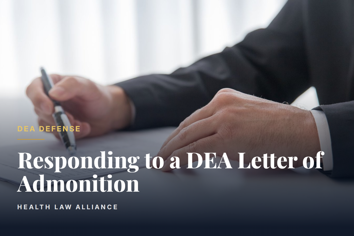 Responding to a DEA Letter of Admonition