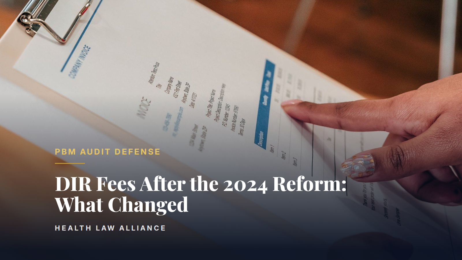 DIR Fees After the 2024 Reform: What Changed
