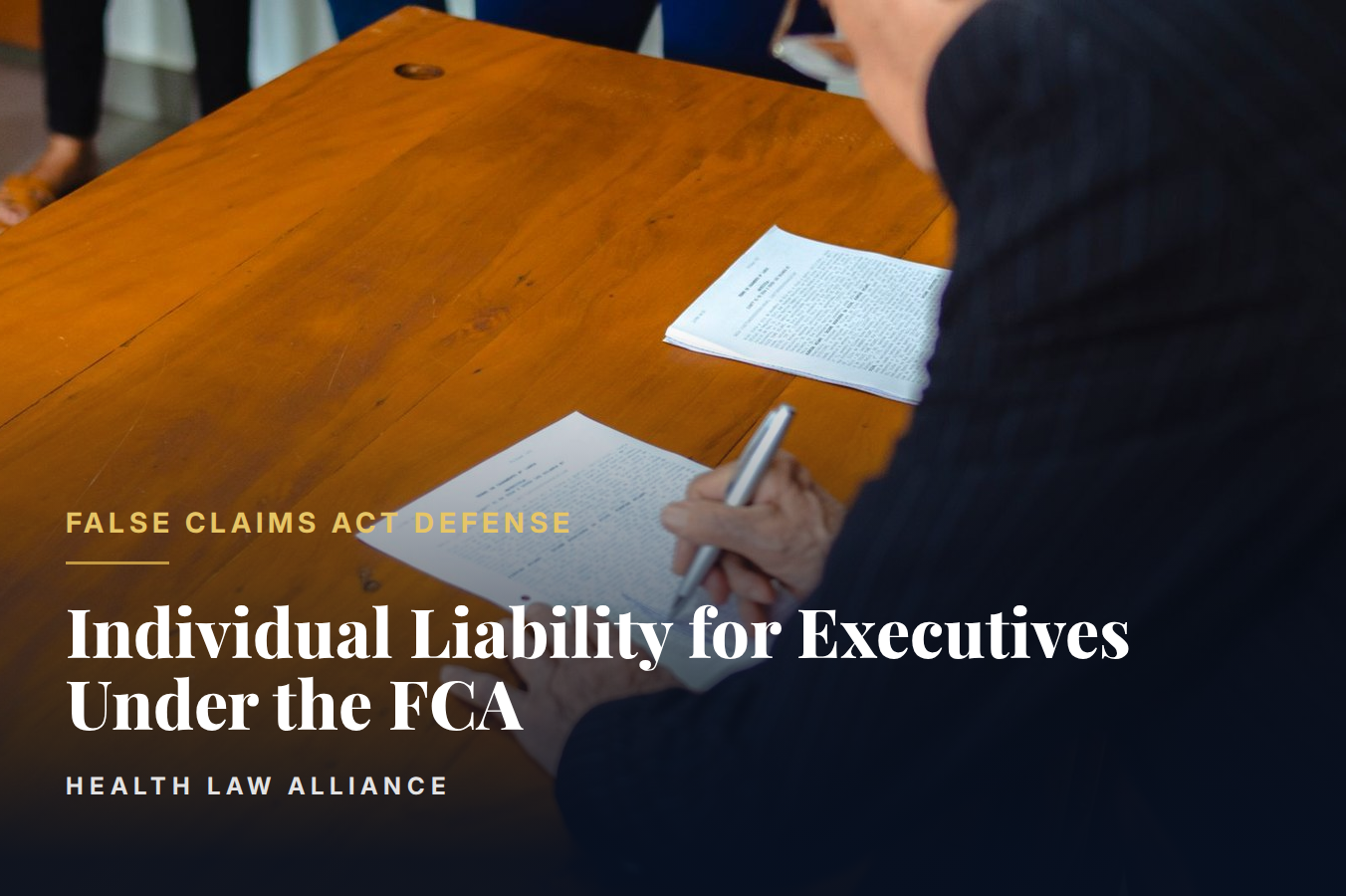 Individual Liability for Executives Under the FCA