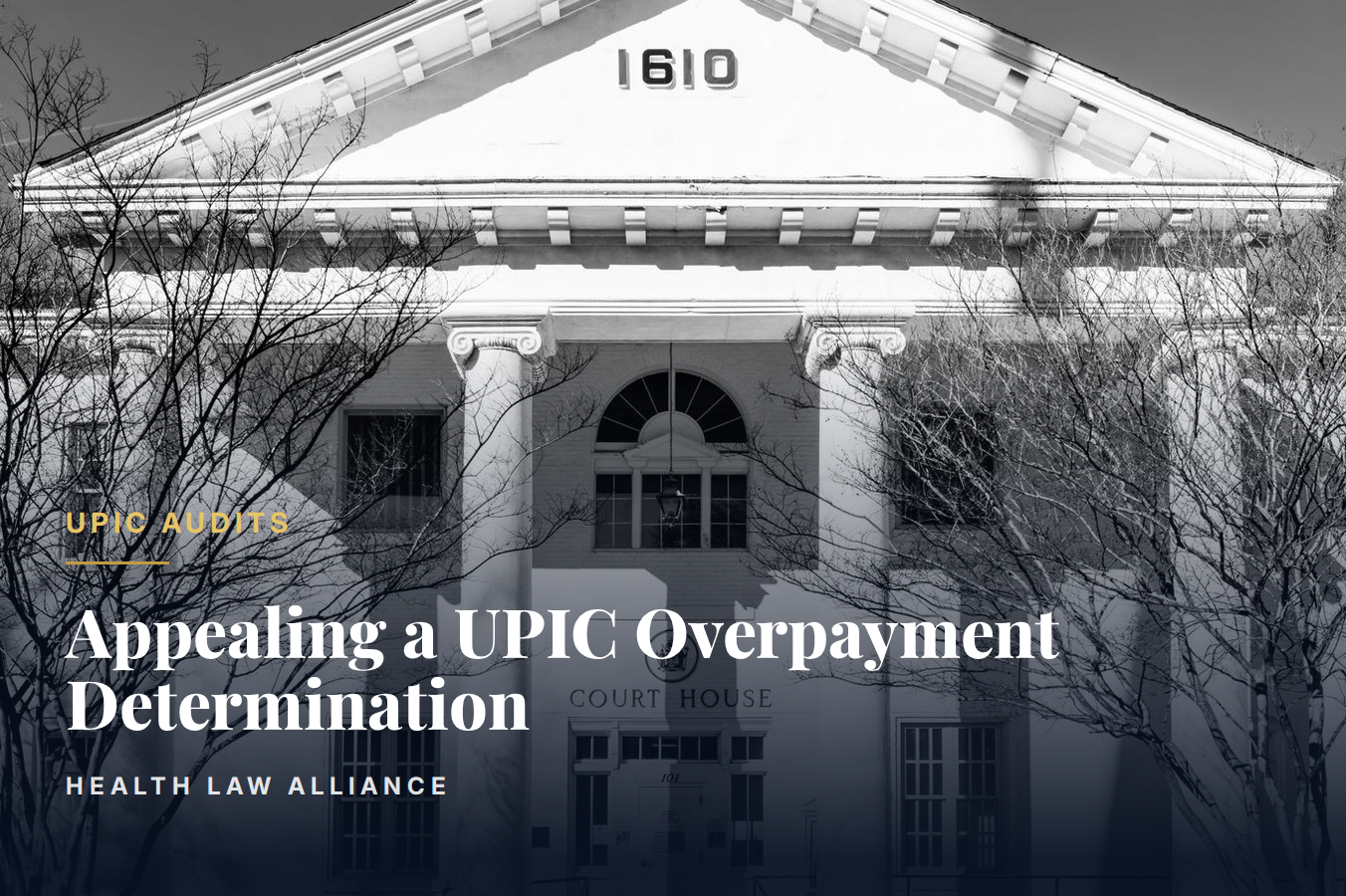 Appealing a UPIC Overpayment Determination