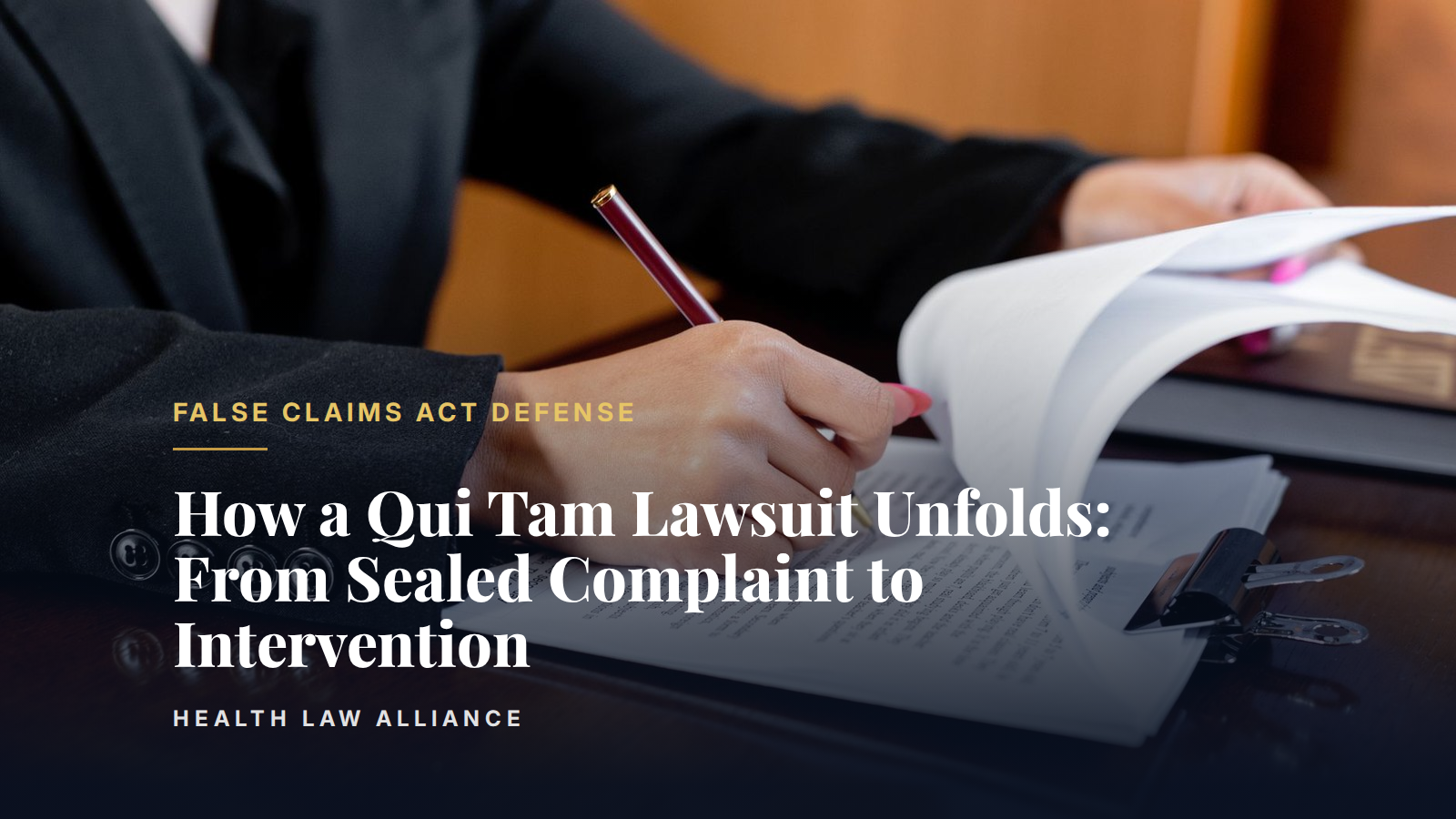 How a Qui Tam Lawsuit Unfolds: From Sealed Complaint to Intervention