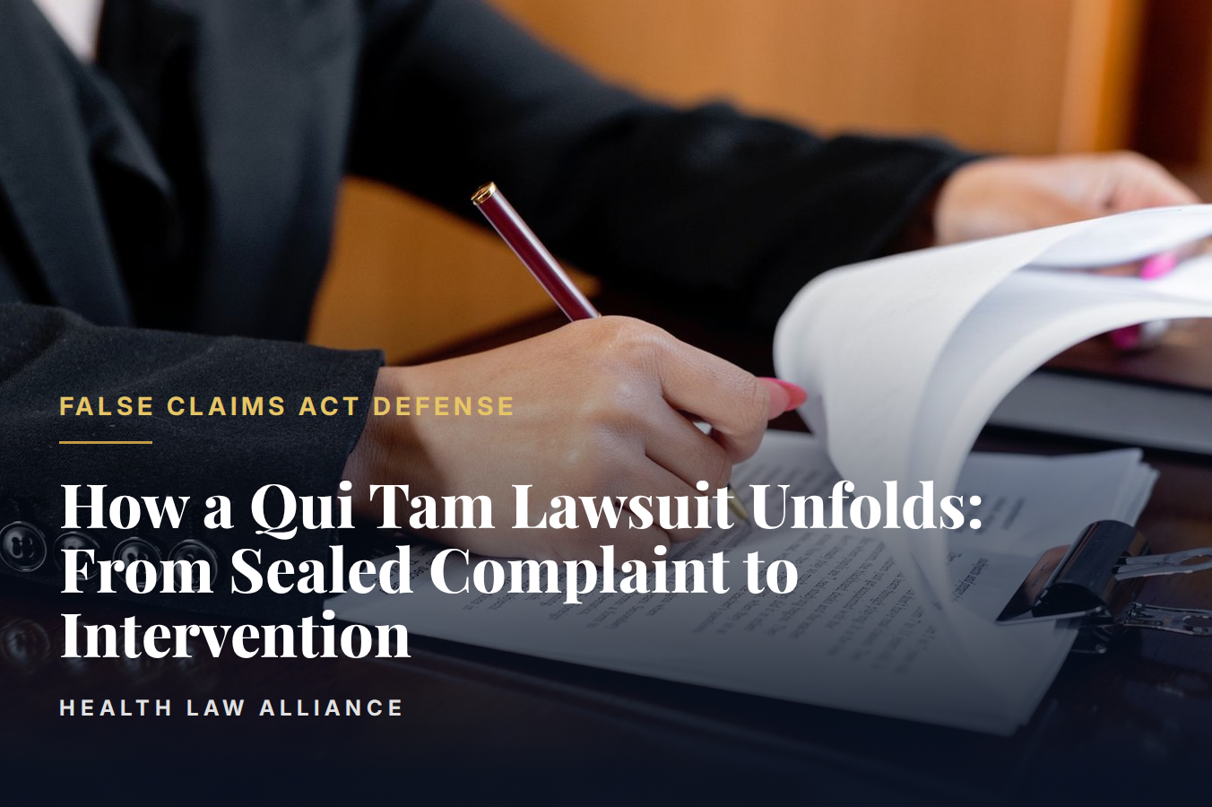 How a Qui Tam Lawsuit Unfolds: From Sealed Complaint to Intervention
