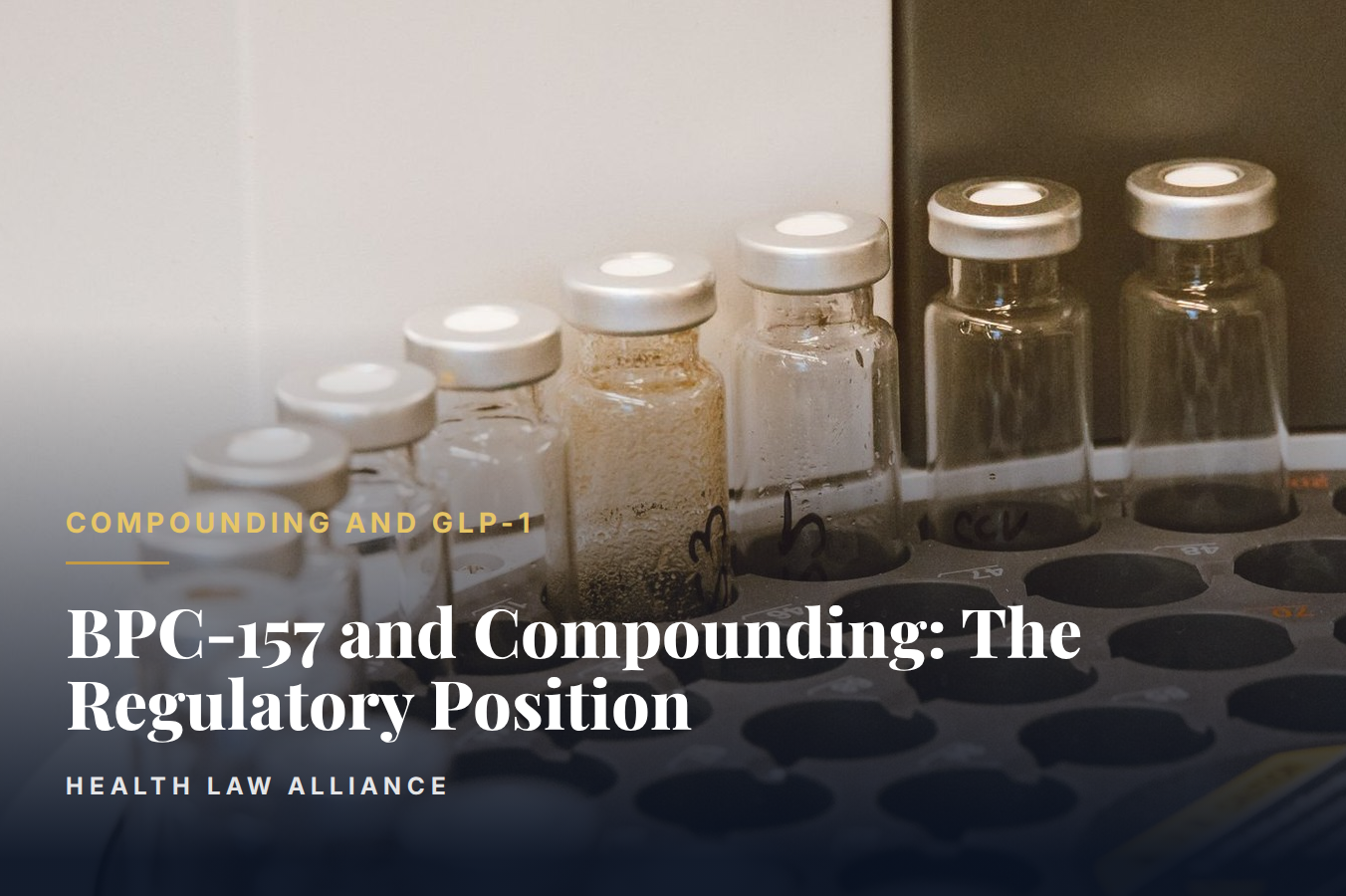 BPC-157 and Compounding: The Regulatory Position