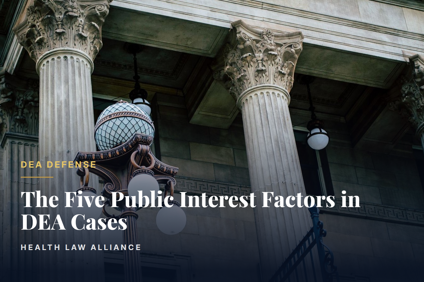 The Five Public Interest Factors in DEA Cases