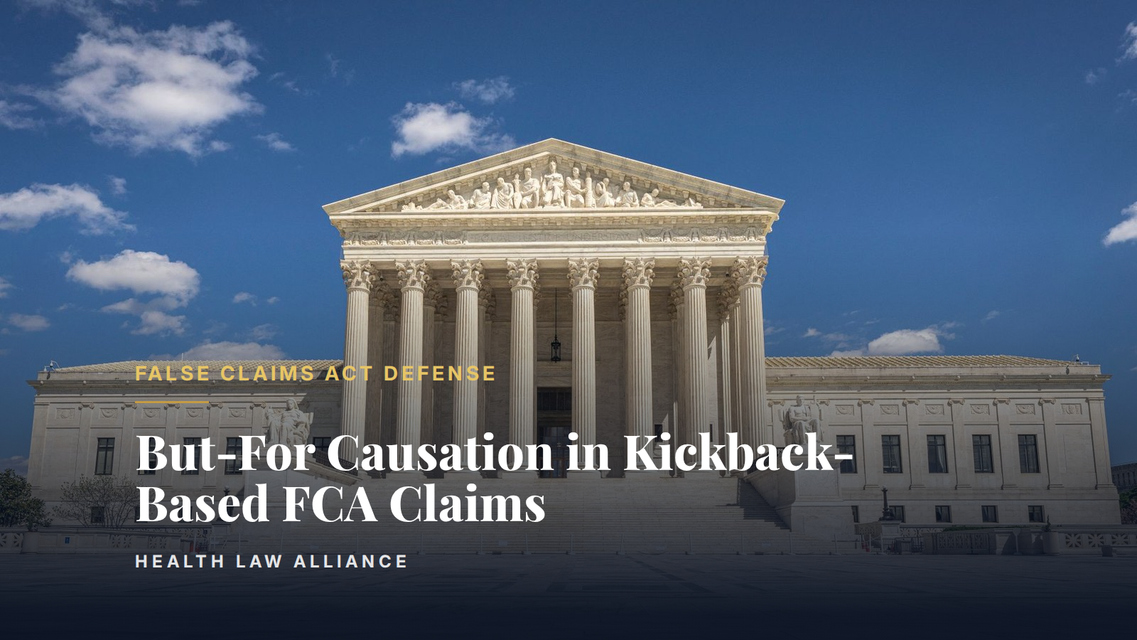 But-For Causation in Kickback-Based FCA Claims