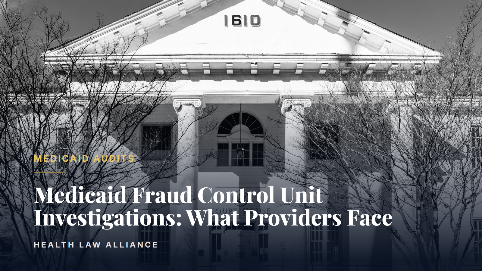 Medicaid Fraud Control Unit Investigations: What Providers Face