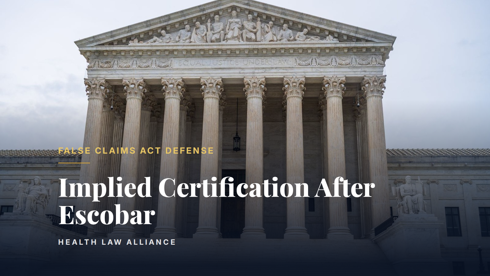 Implied Certification After Escobar