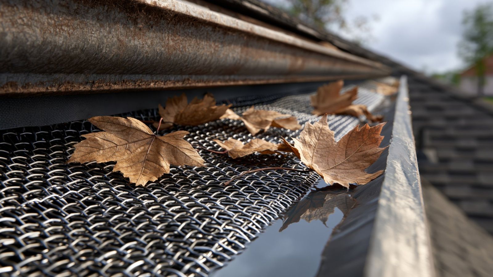 Completed roof restoration project by Roof Painting Plus — Can Aluminium Leaf Mesh Help Protect Tamworth Gutters This Spring