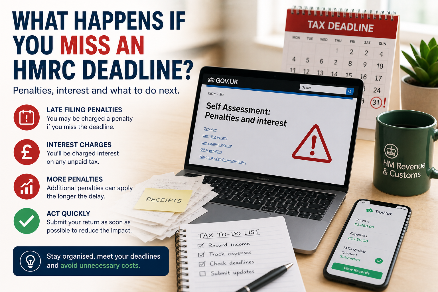 What Happens If You Miss an HMRC Deadline in the UK?