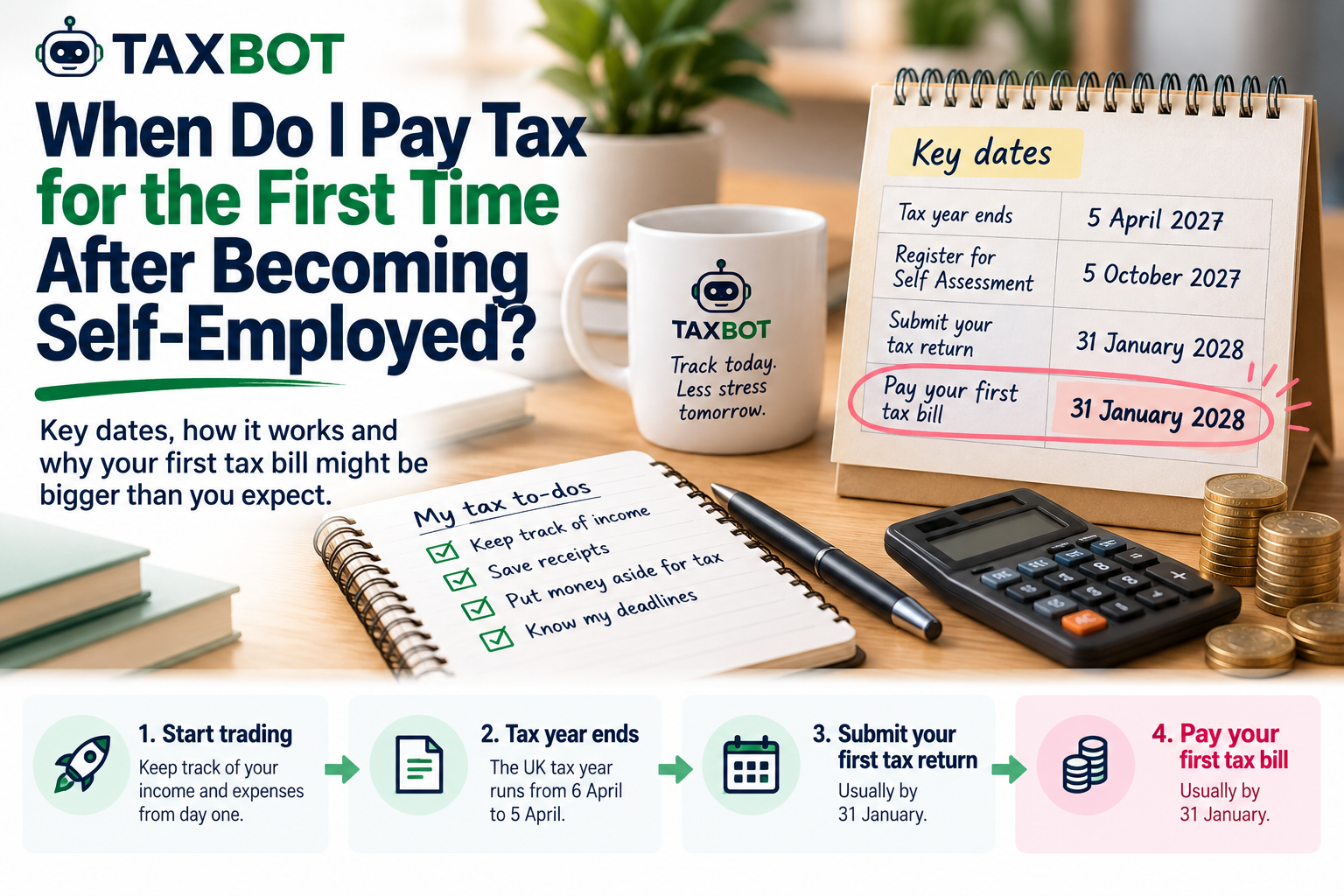 When Do I Pay Tax for the First Time After Becoming Self-Employed?