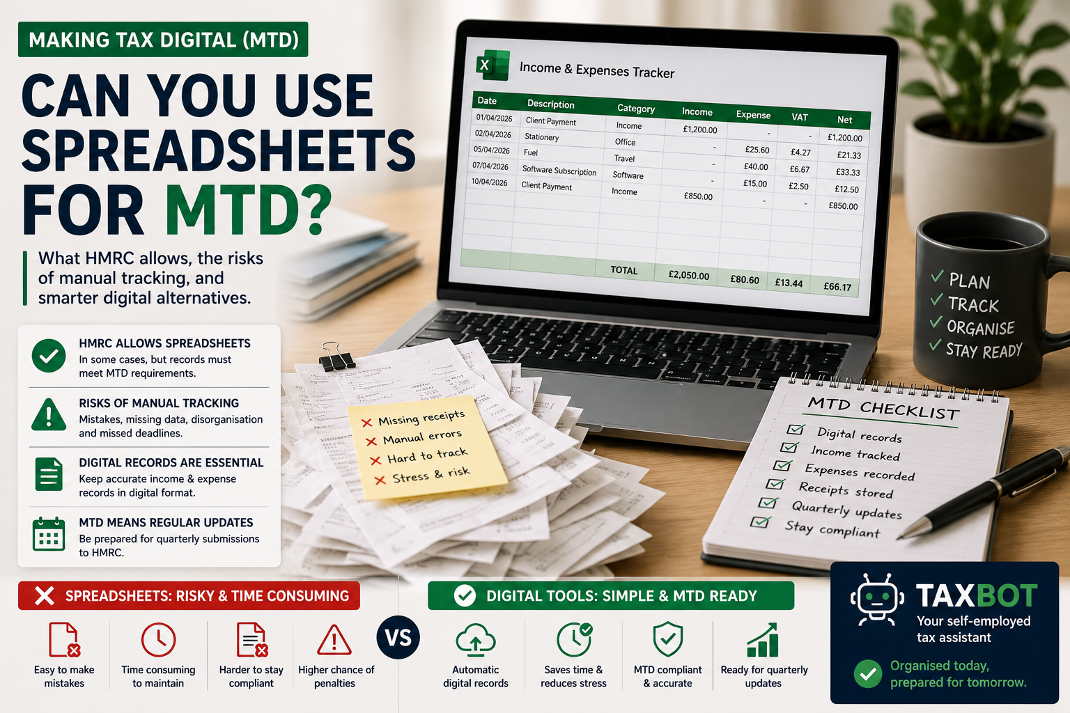 Can You Use Spreadsheets for Making Tax Digital (MTD)?