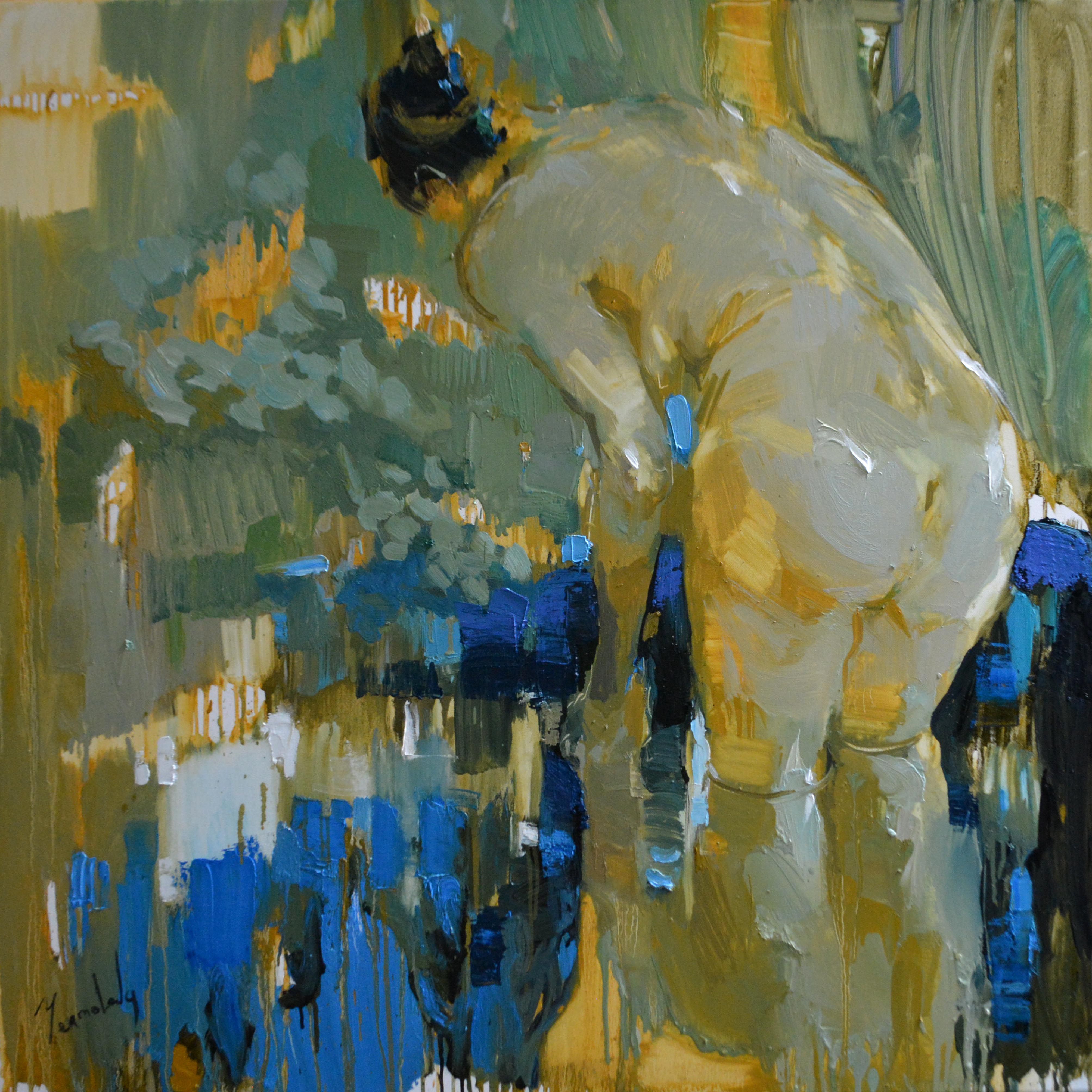 Forest stream sketch by Iryna Yermolova