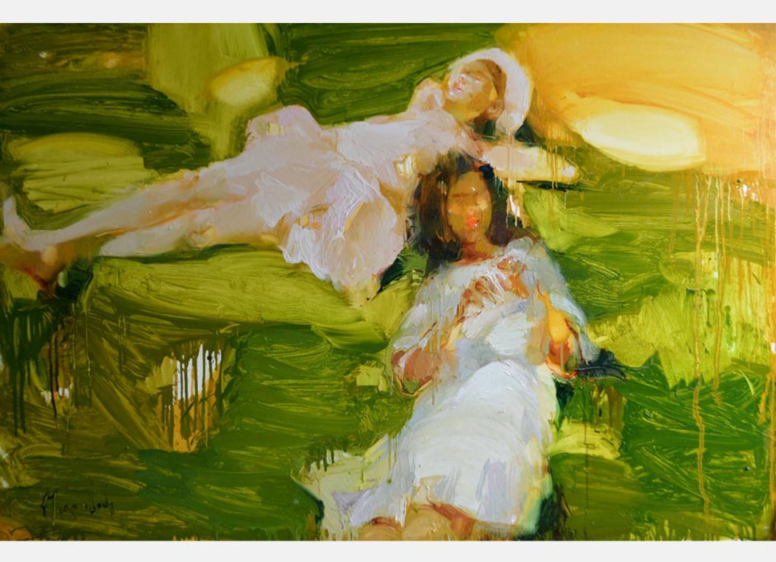 oil on canvas, Postcards from the Summer, Iryna Yermolova