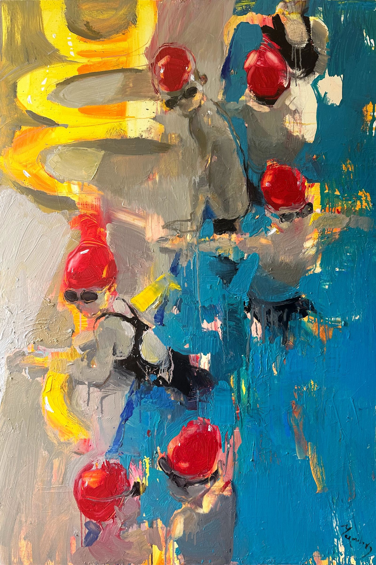 Swimming lesson 4 by Iryna Yermolova