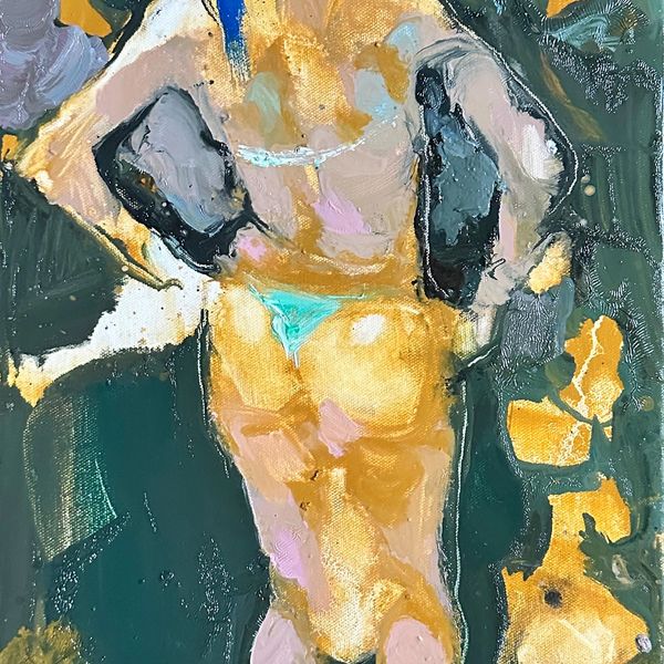 Poolside sketch 2 by Iryna Yermolova