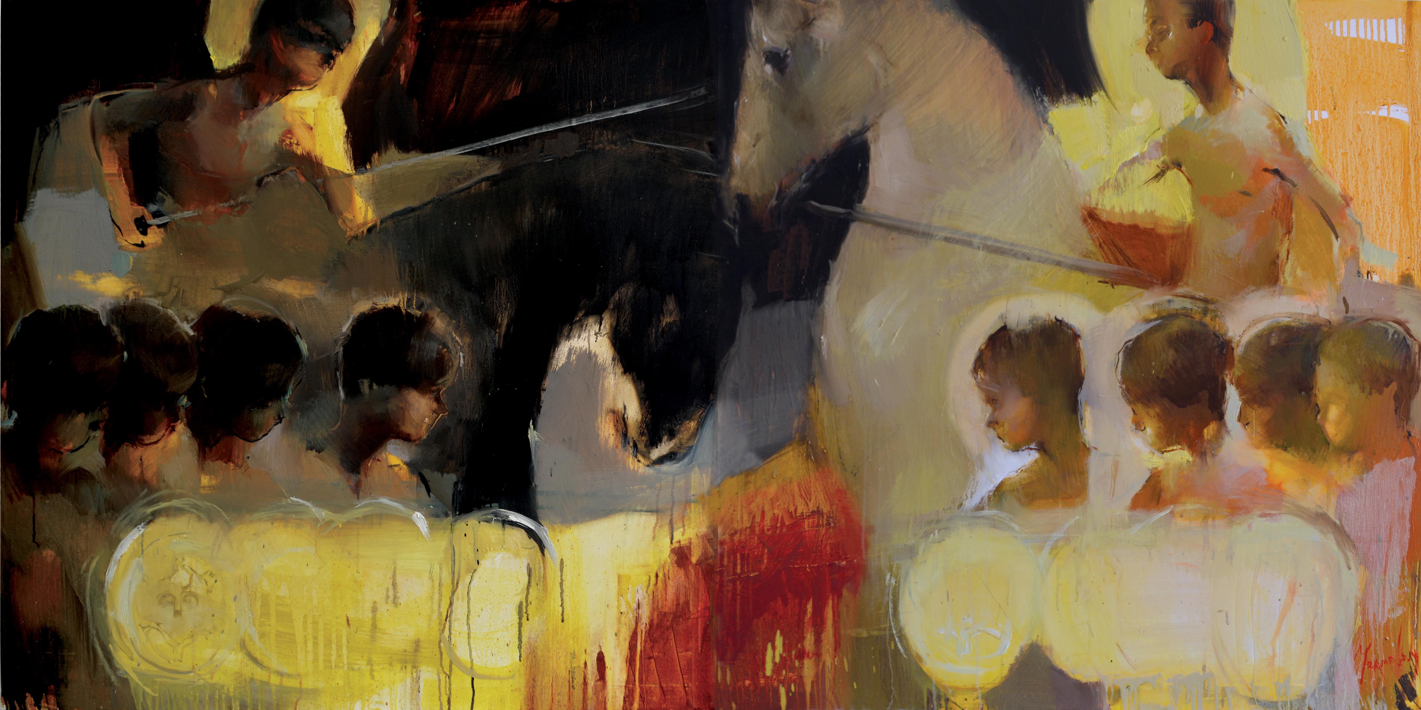 The ocean doesn't belong me anymore (diptych) by Iryna Yermolova