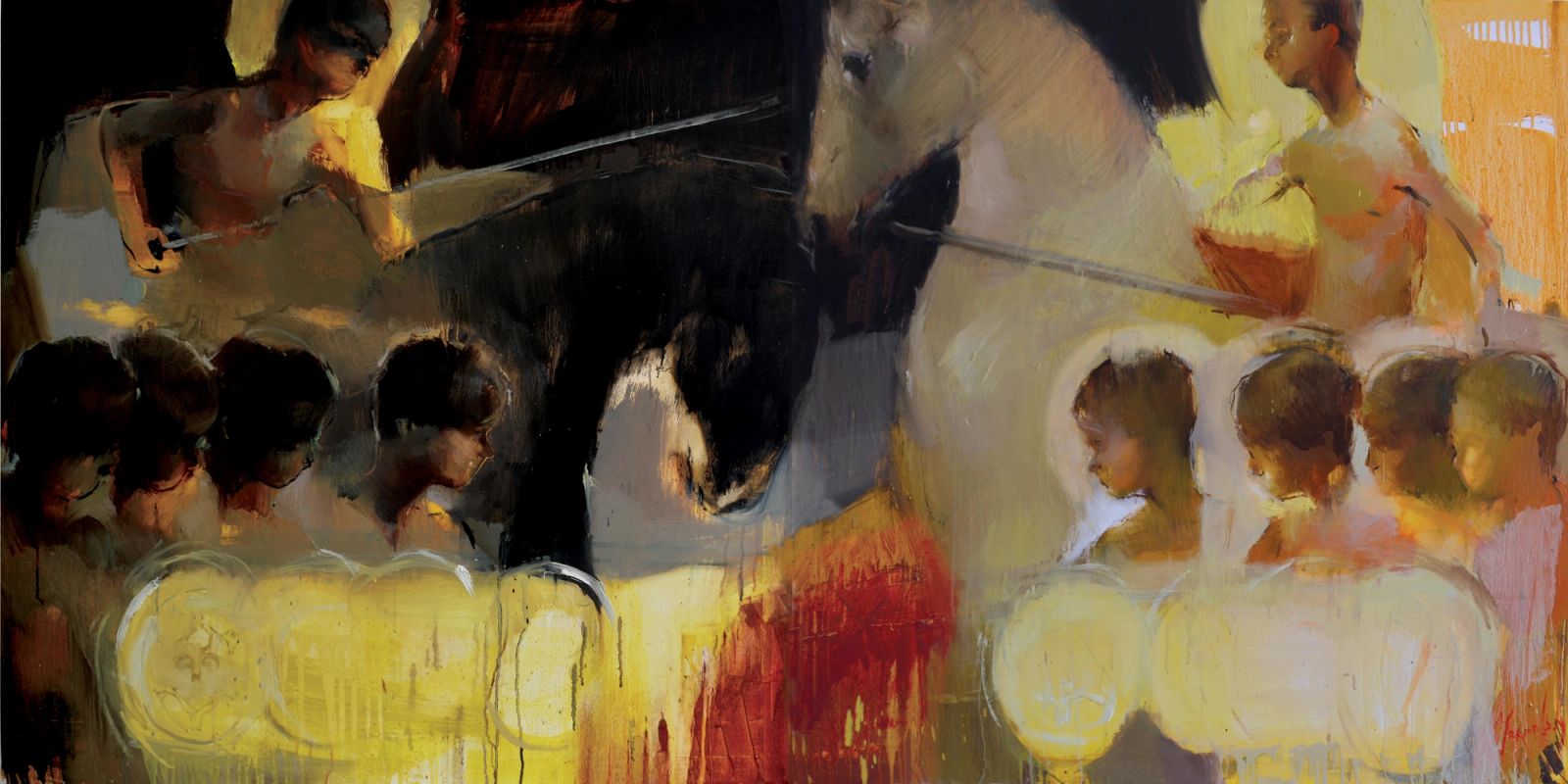 The ocean doesn't belong me anymore (diptych) by Iryna Yermolova