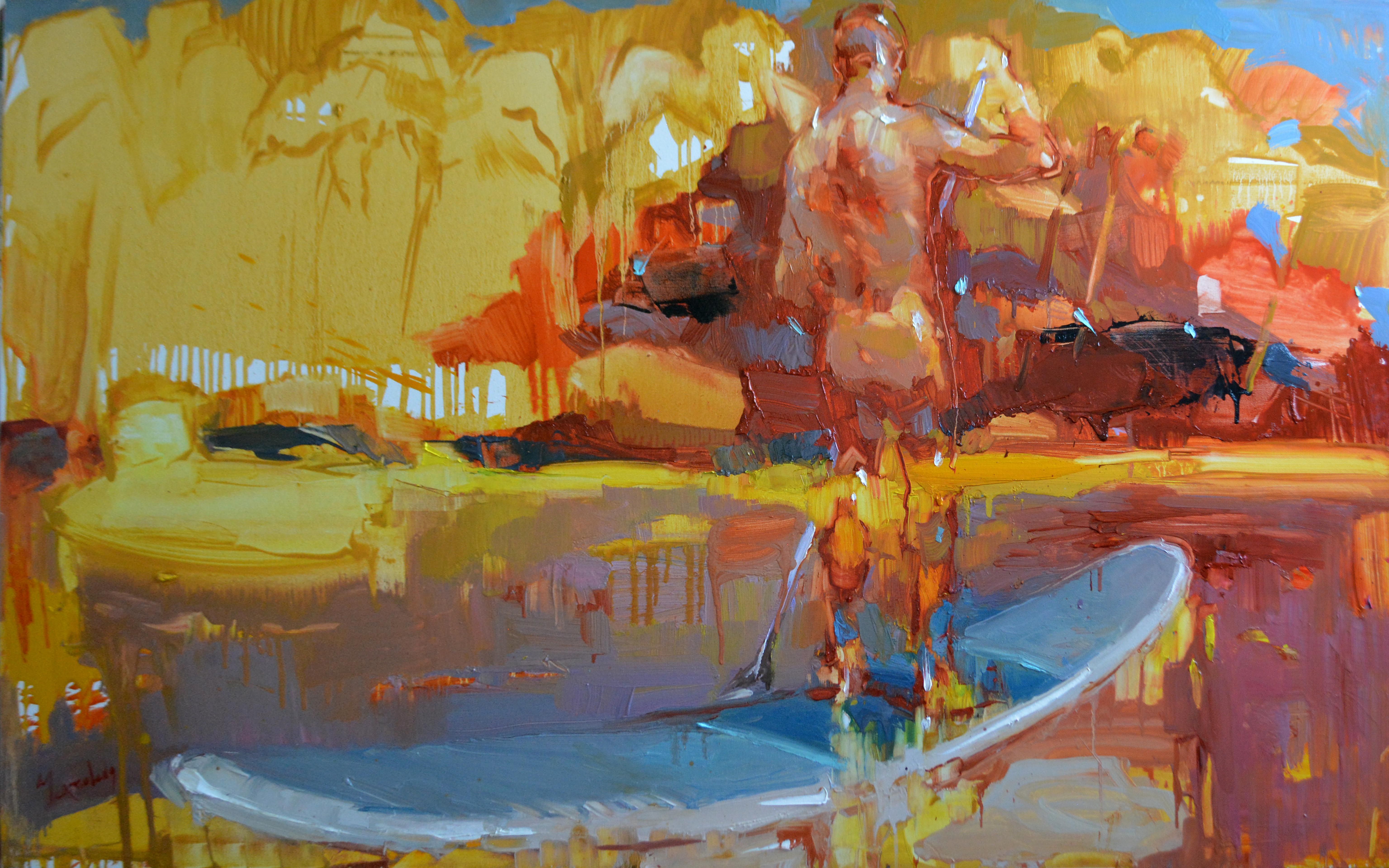 Contemporary impressionist painting by Iryna Yermolova