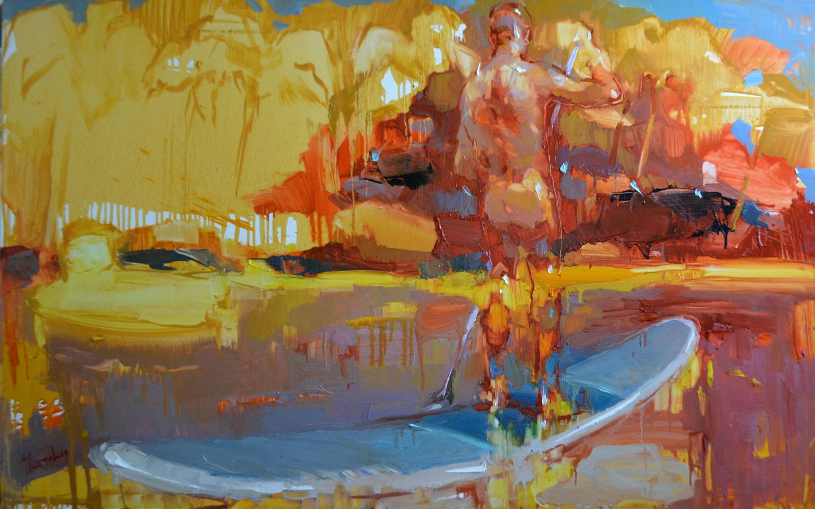Contemporary impressionist painting by Iryna Yermolova