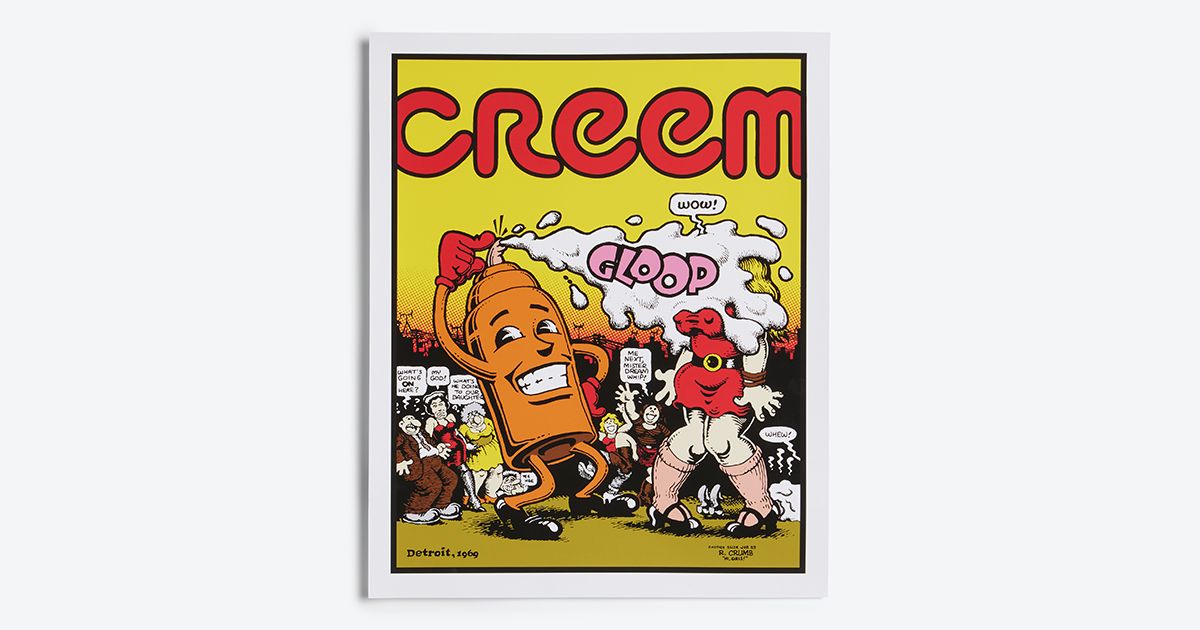 Official CREEM Join The Band Ringer T-Shirt in Cream & Red