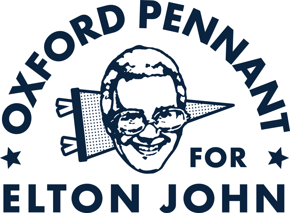 Elton John x Oxford Pennant - Elton John Enamel Pin Set – Elton John  Official Store