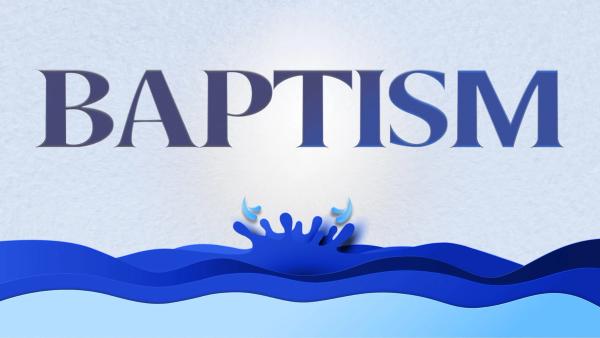 Baptism banner.