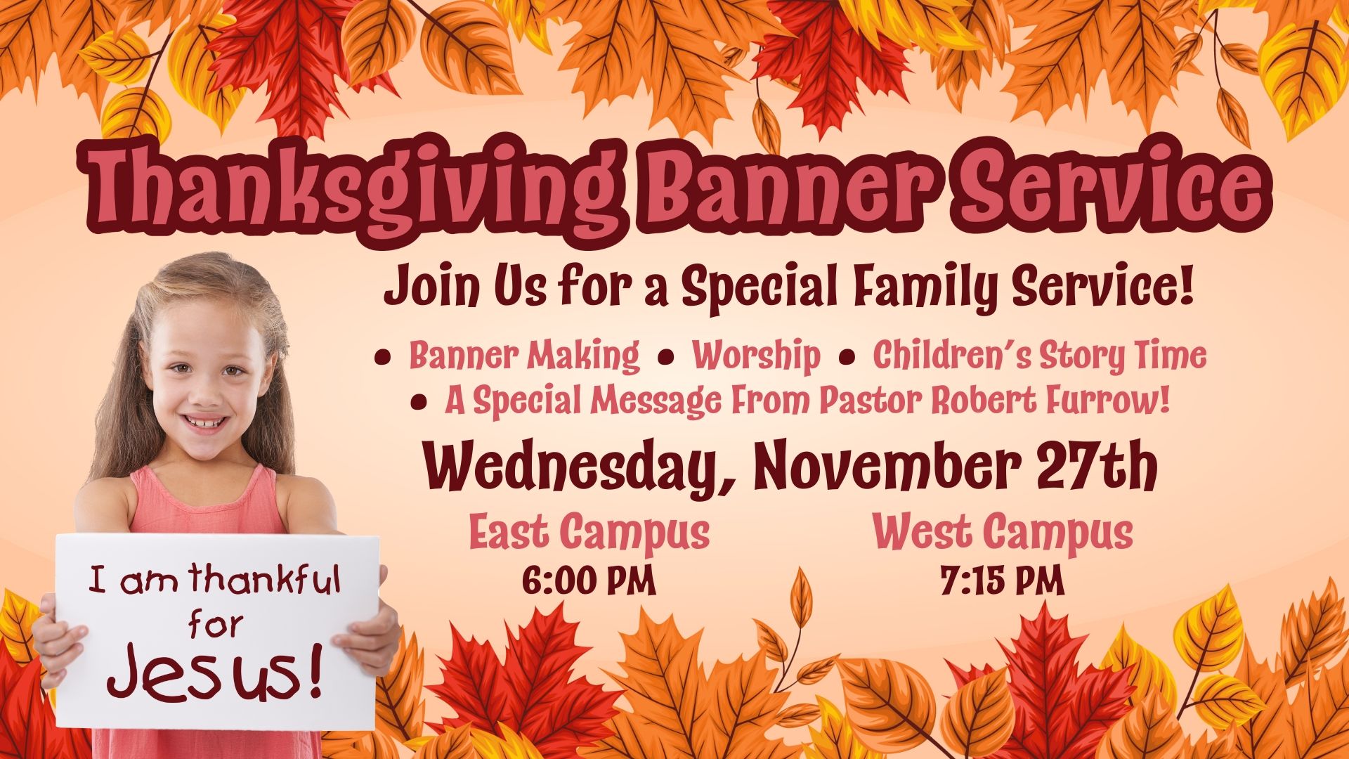 Thanksgiving Banner Service