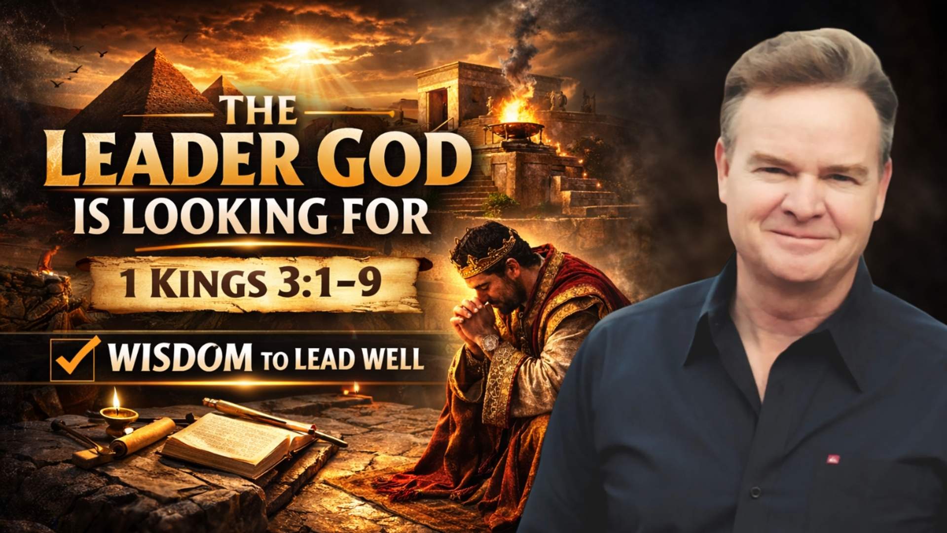 Bible and a Cross on a table