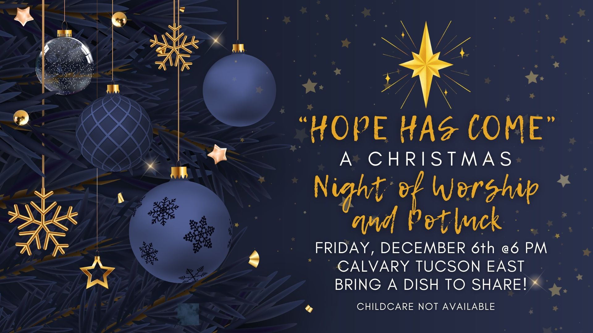 Women's Christmas Night of Worship and Potluck