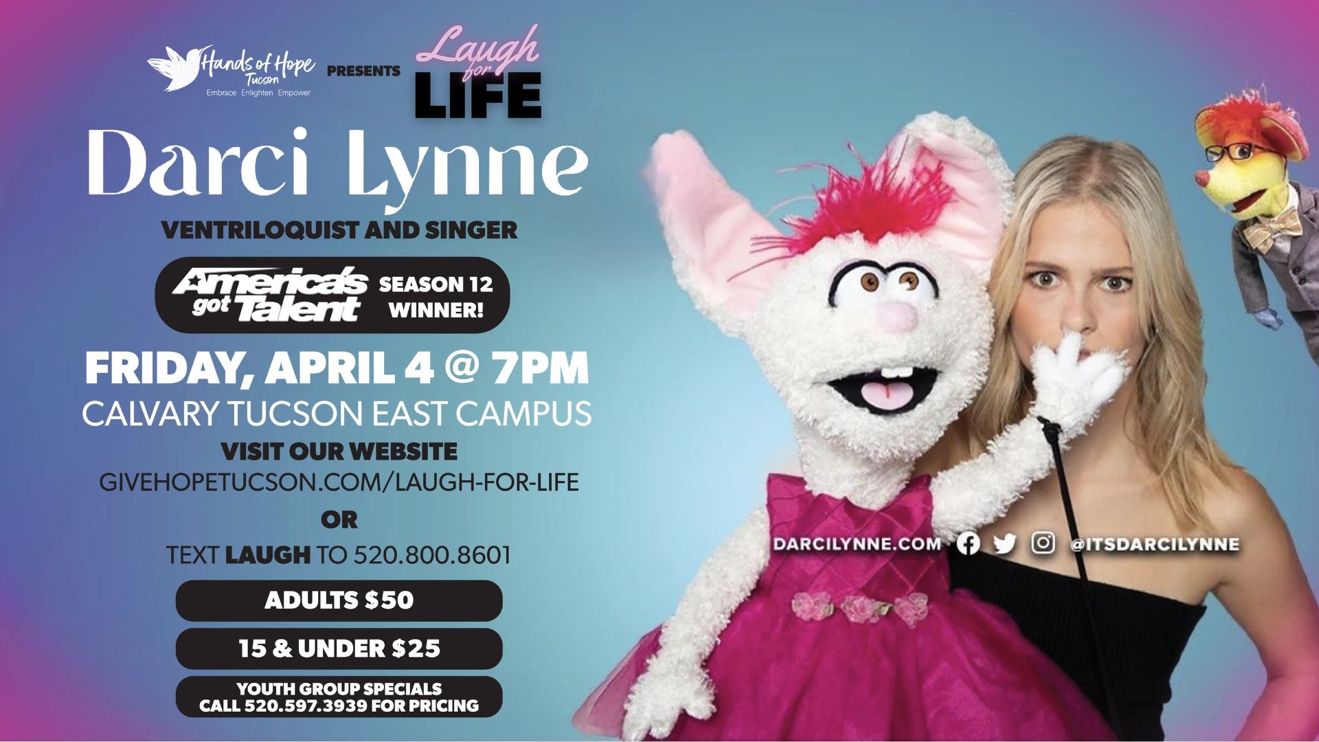 Hands of Hope Laugh For Life: Darci Lynne