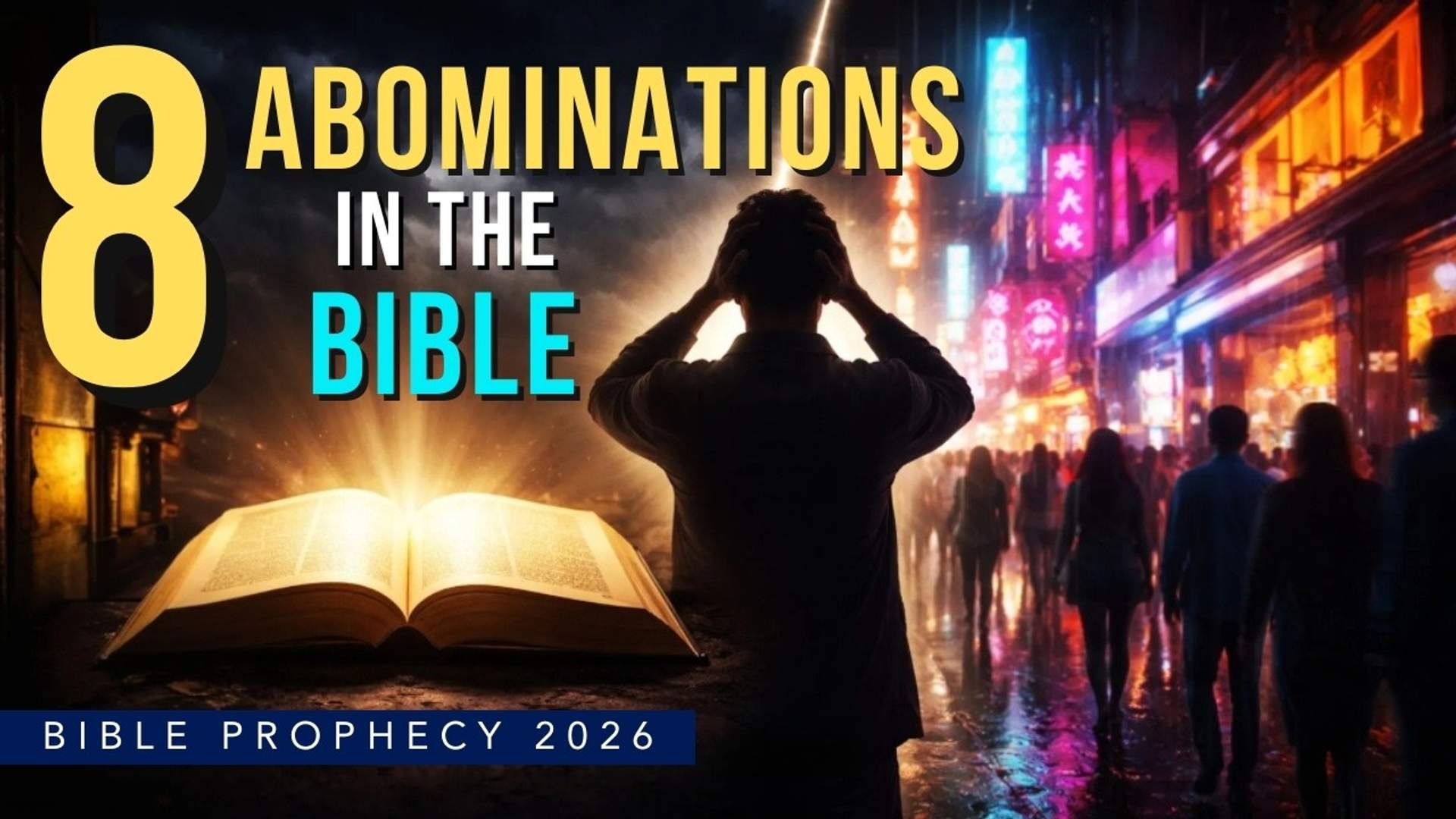 Bible and a Cross on a table