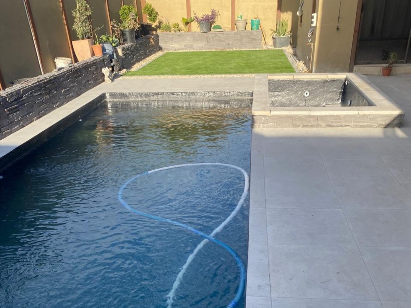 Modern Backyard Renovation after renovation