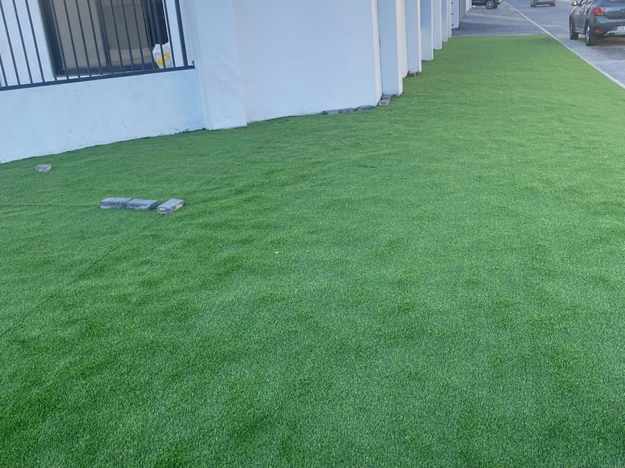 New Home Artificial Grass Installation after