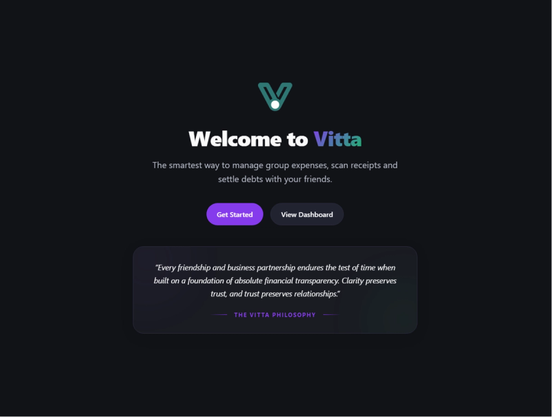 Vitta: Fintech Expense Hub