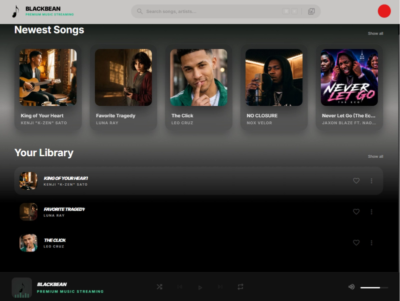 Blackbean: Premium Music Streaming