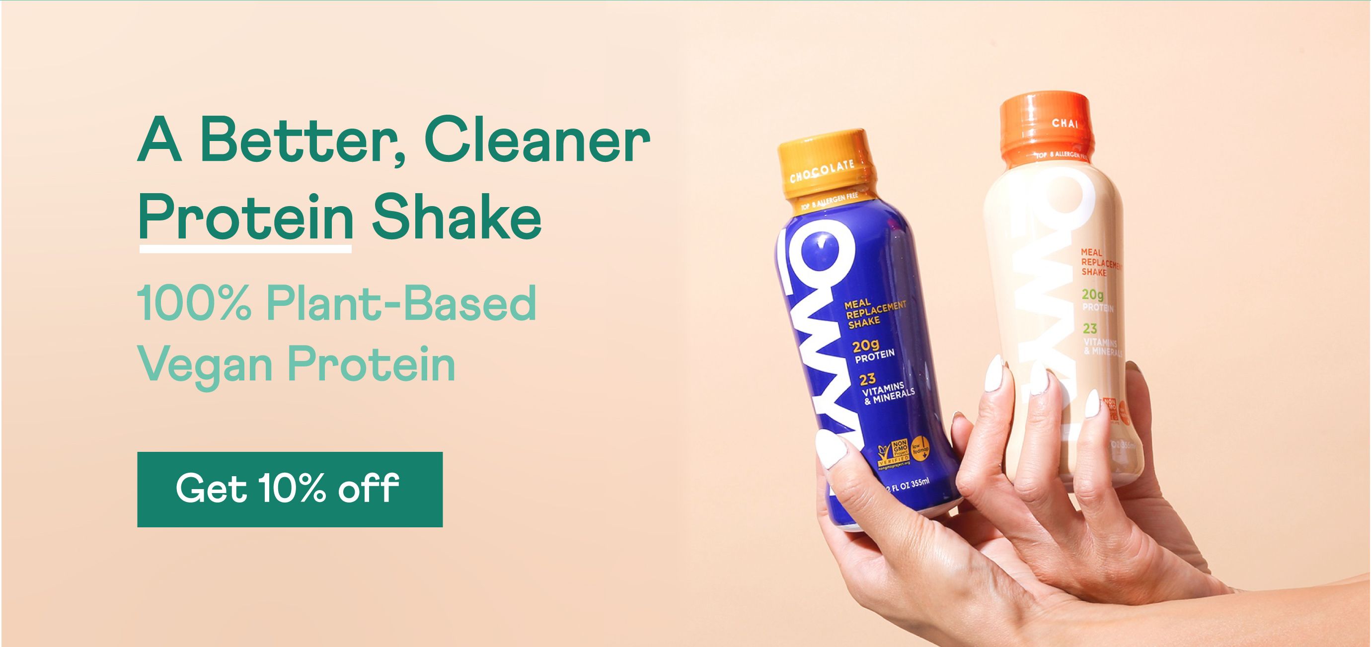 A Better, Cleaner Protein Shake - Get 10% Off