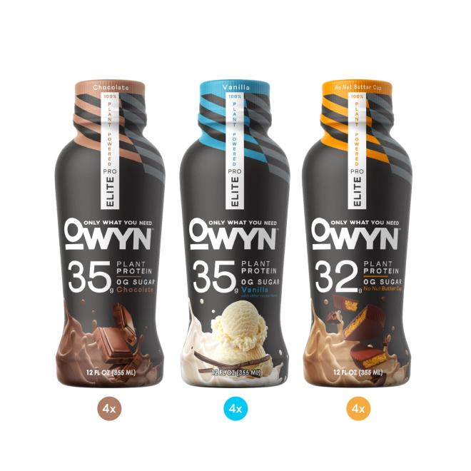 OWYN Pro Elite Protein Shakes - Bottle Variety Pack