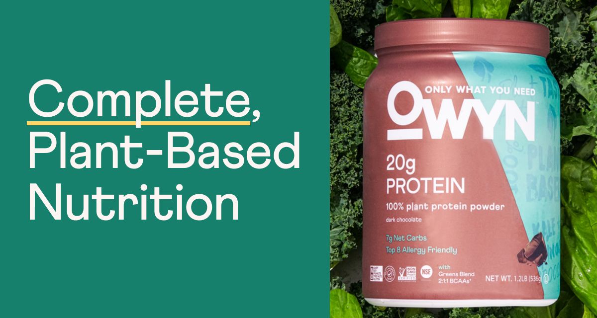 Complete, plant-based nutrition.