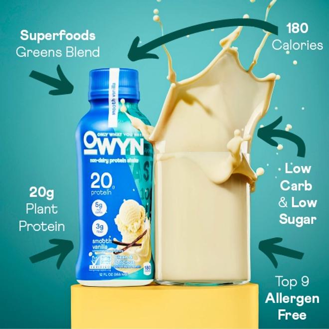 OWYN Protein Shakes - Smooth Vanilla - Features
