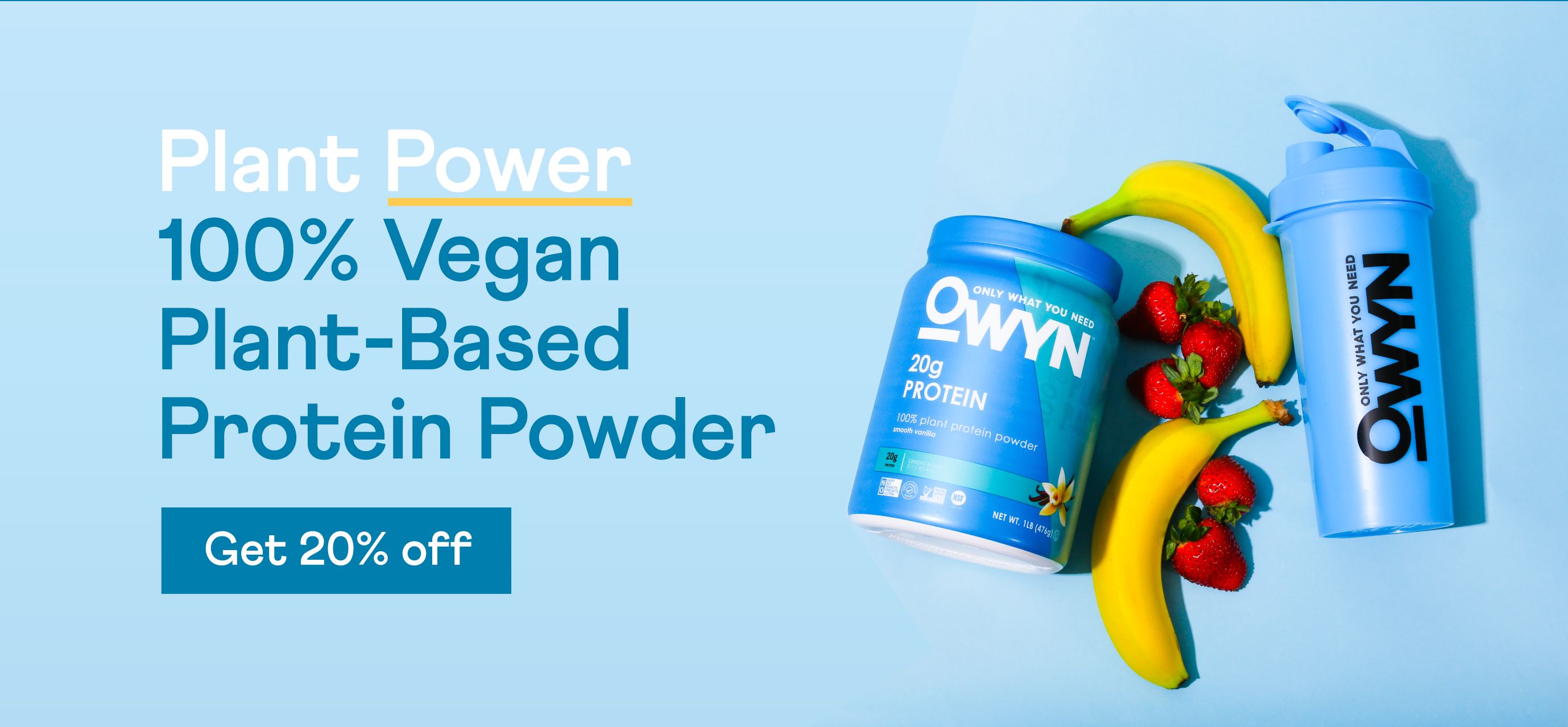 Plant Power - 100% Vegan Plant-Based Protein Powder