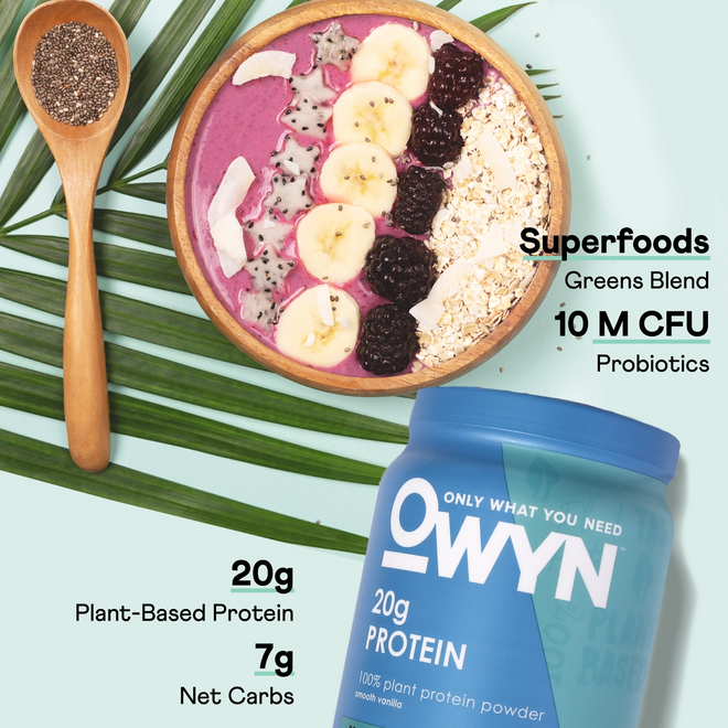 OWYN 1lb Smooth Vanilla Protein Powder Features