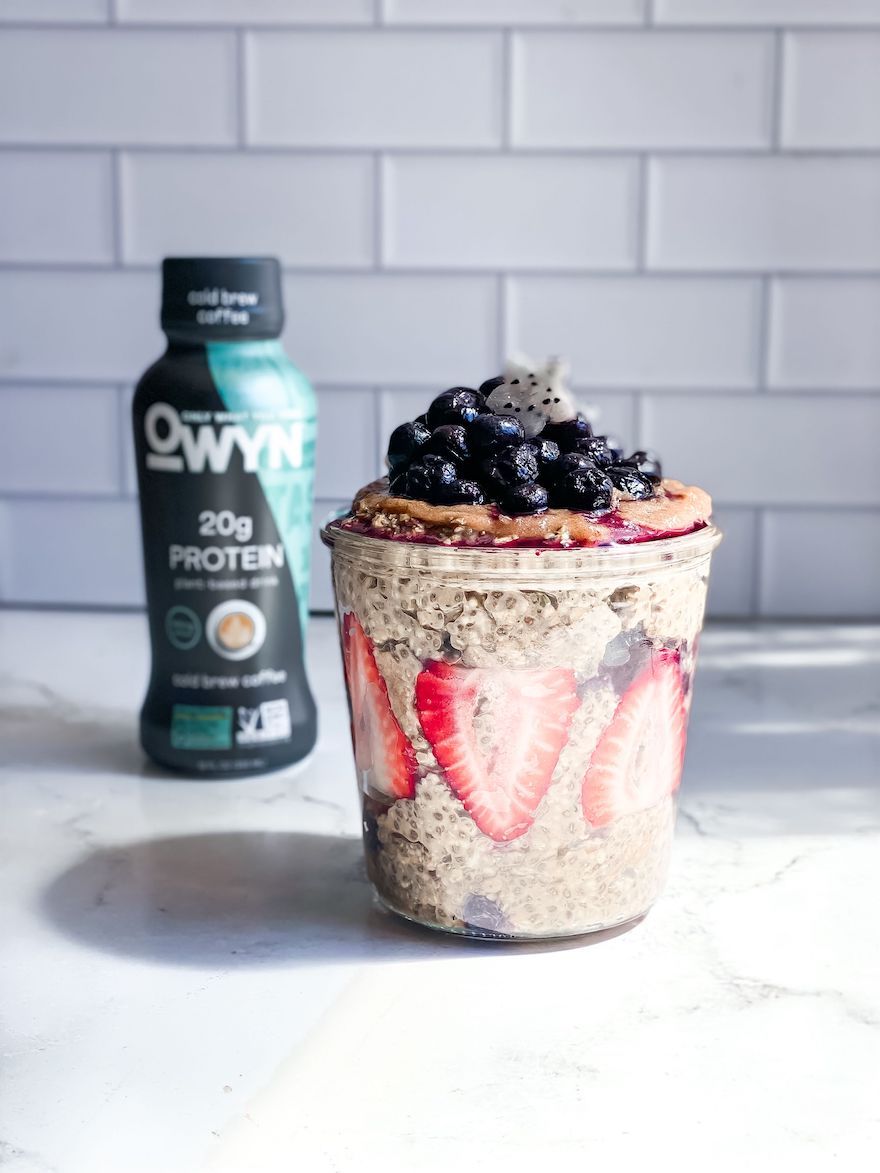 Overnight Cold Brew Protein Oats