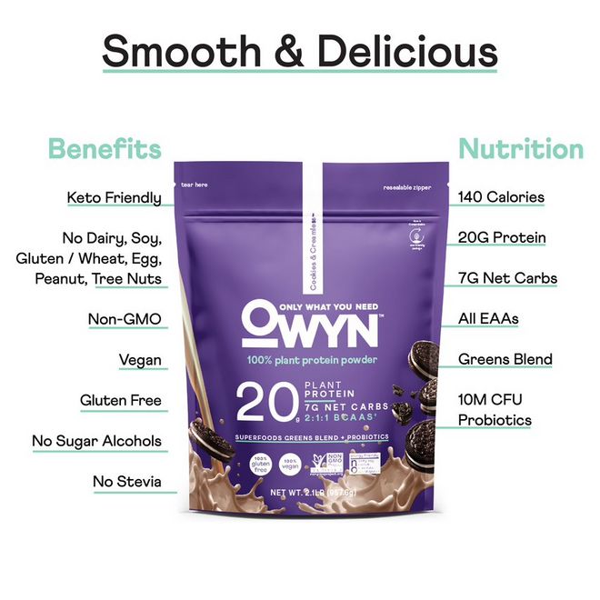 OWYN Cookies & Creamless - Benefits & Nutrition