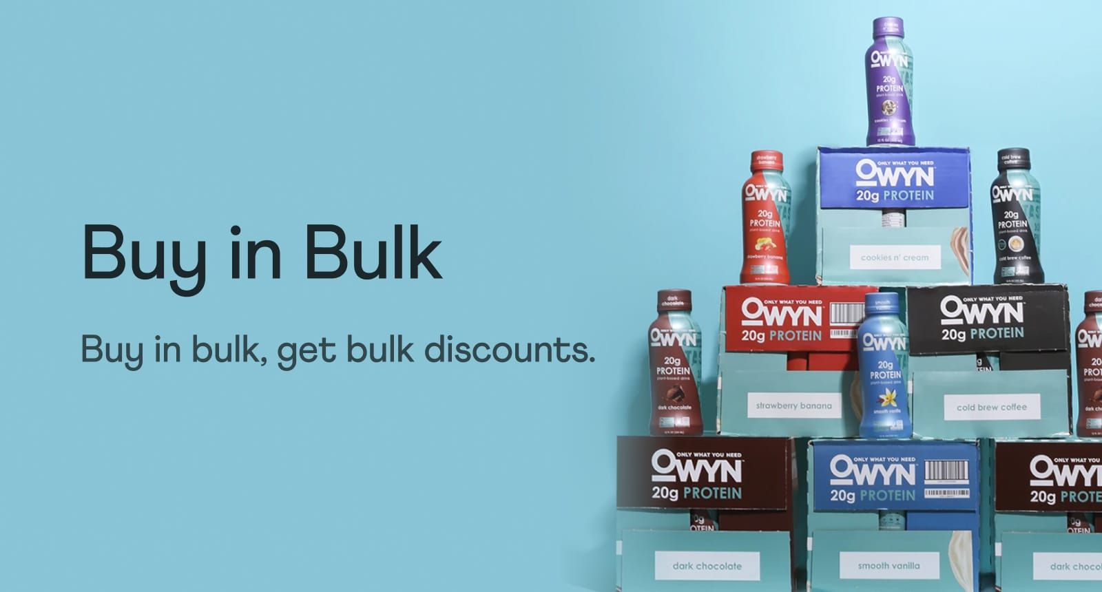 Buy in bulk, get bulk discounts