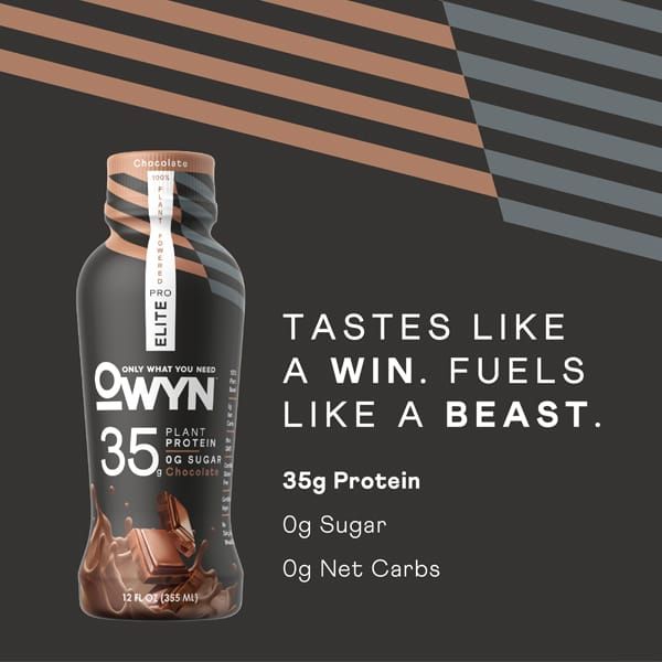 OWYN Chocolate Pro Elite Protein Shakes - Features