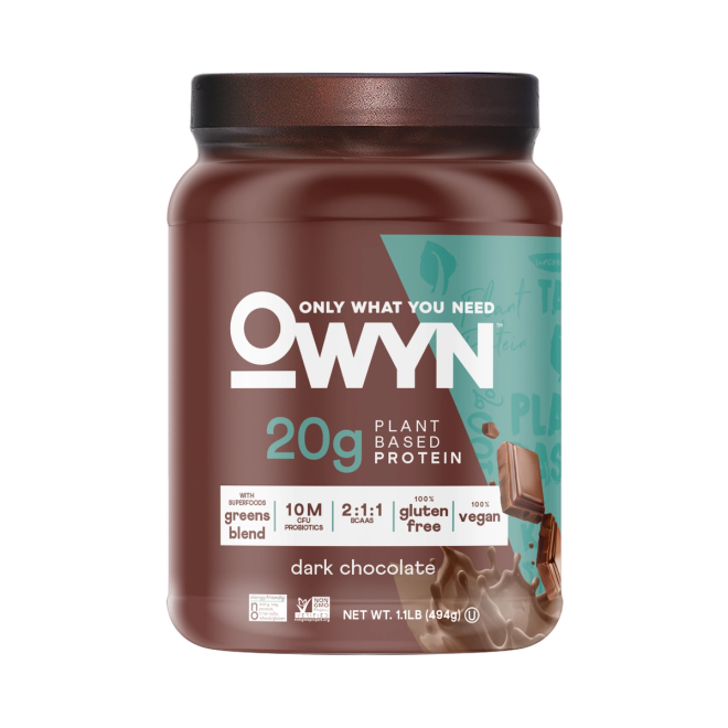 OWYN Dark Chocolate 1lb Plant Protein Powder